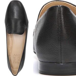 NATURALIZER EMILINE Black Soft Leather Work Causal Modest Minimalist Flat Sz 9